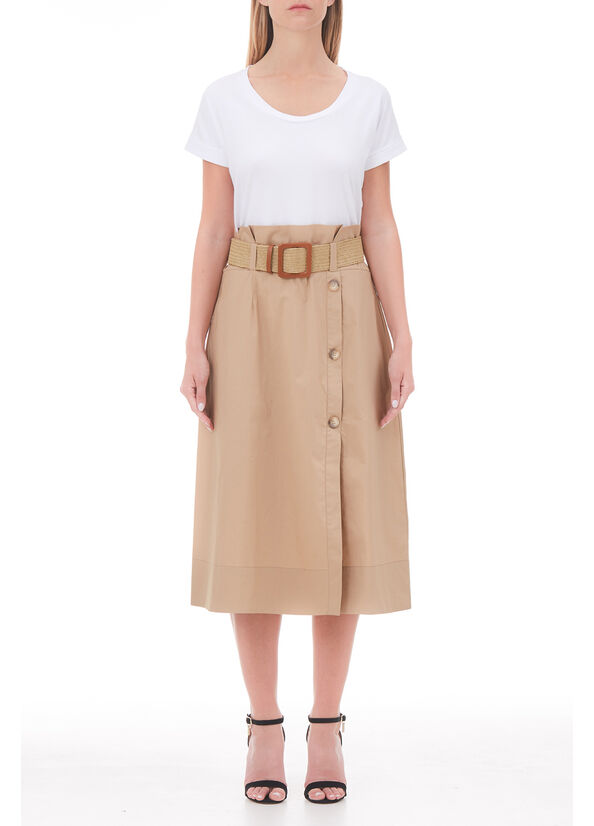 Vestito midi con cintura
