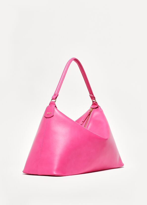 Borsa hobo large in vera pelle
