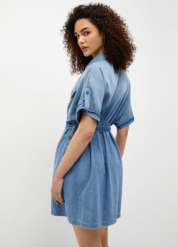 Vestito chemisier in denim
