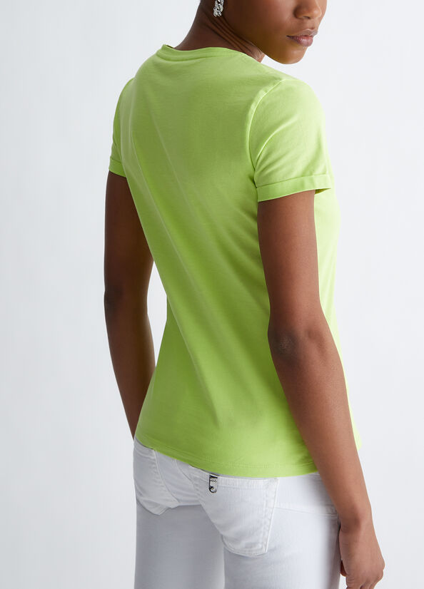 T-shirt in cotone con logo