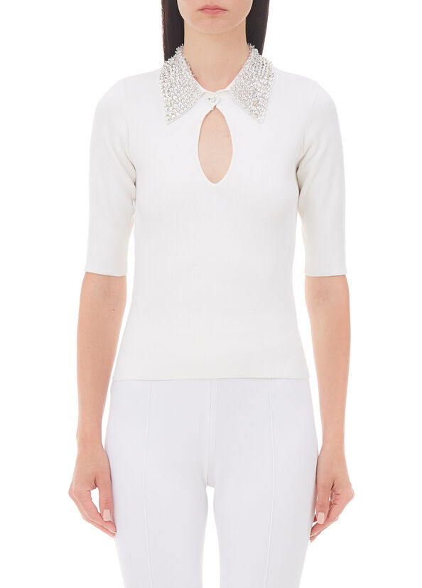 Maglia ecosostenibile con castoni gioiello
