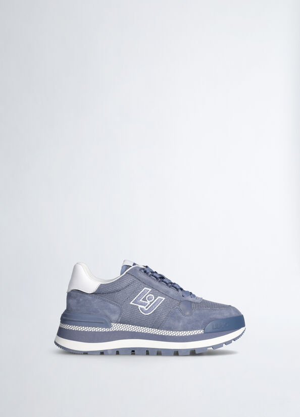 Sneakers in brighty mesh