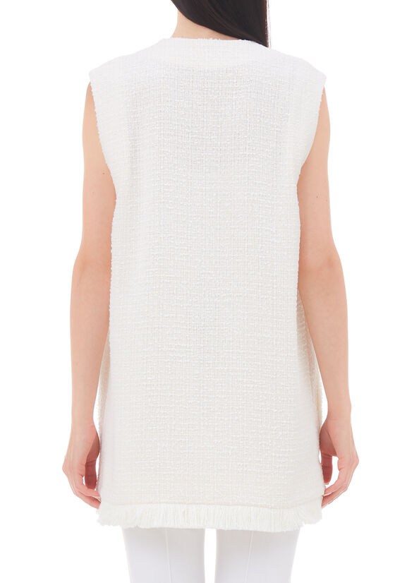 Gilet lungo in bouclé