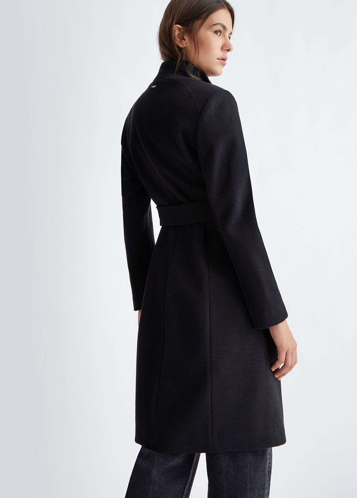 Coat with belt