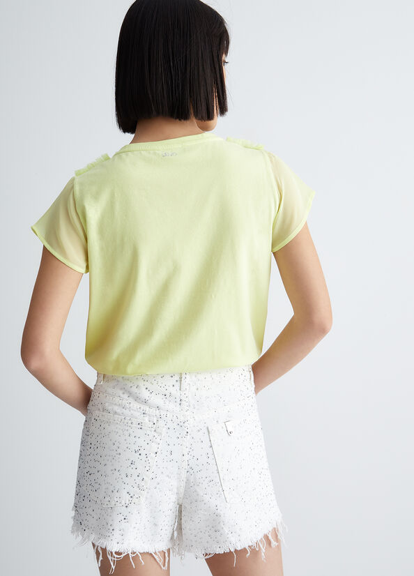 T-shirt con strass