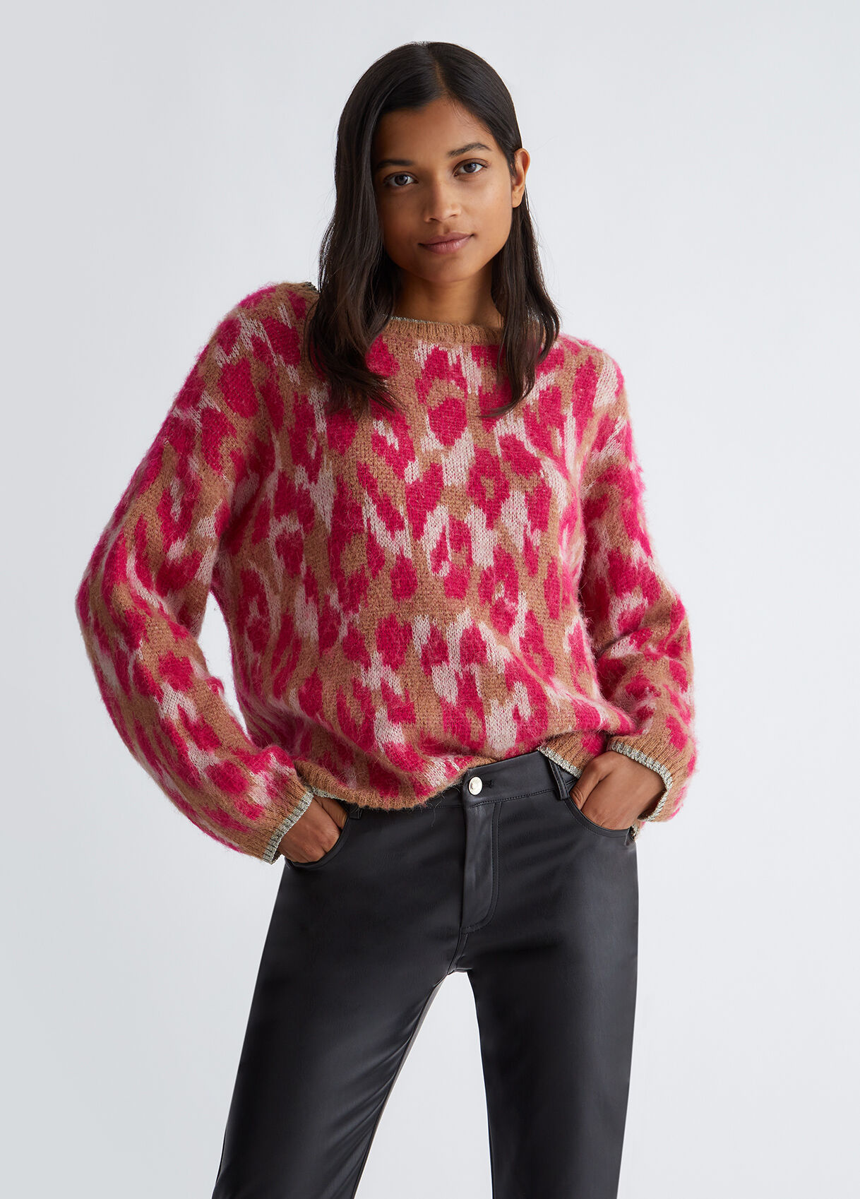 Animal print jumper