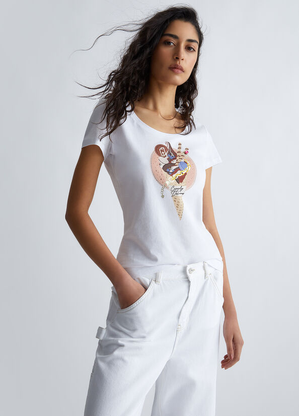 T-shirt con stampa Ice Cream