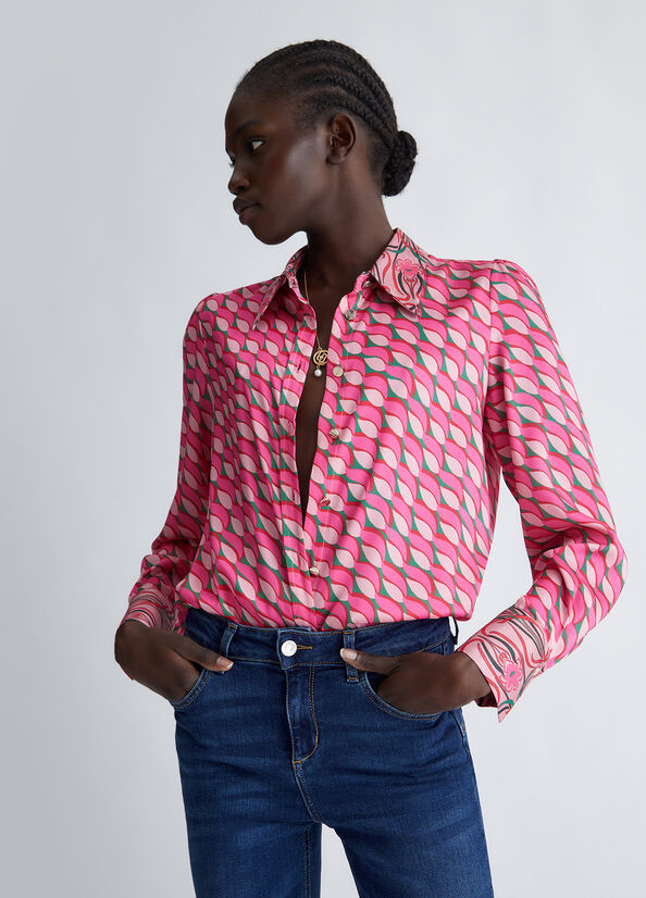 Camicia ecosostenibile con stampa