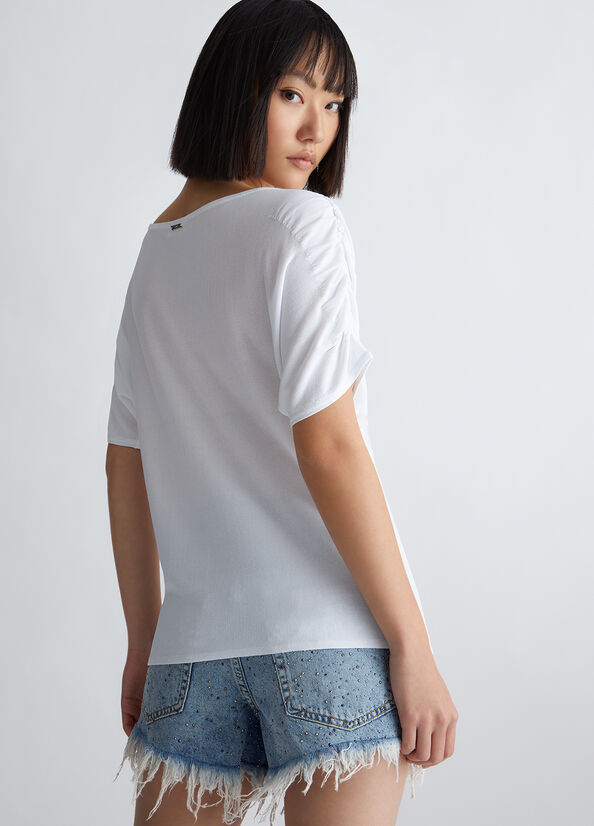 Maglia bianca ecosostenibile