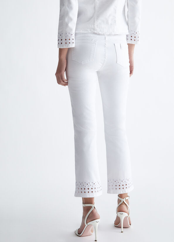 Pantaloni Bottom Up con ricamo