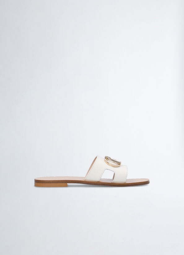 Ciabatte flat con logo