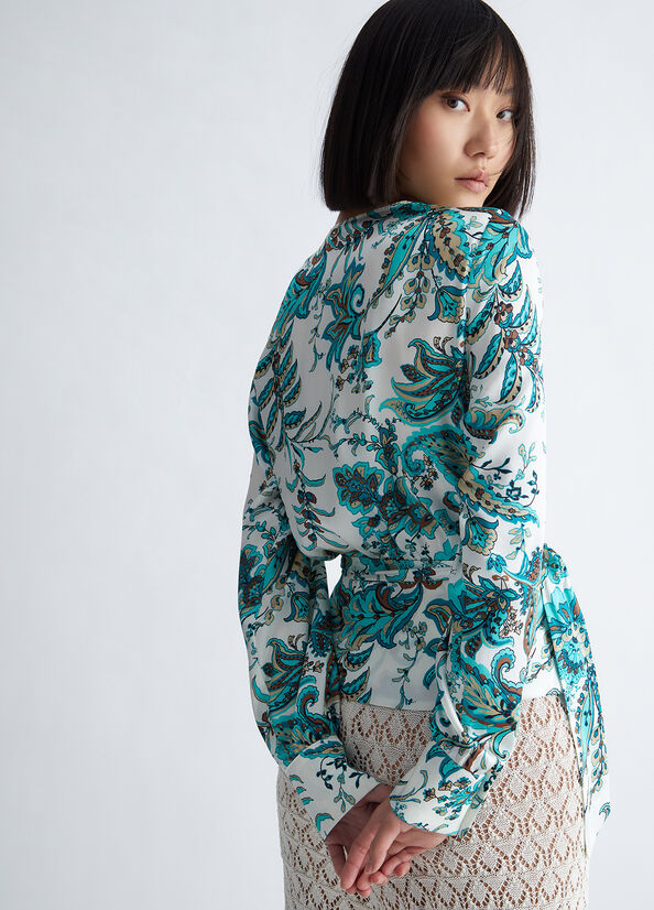 Blusa paisley ecosostenibile