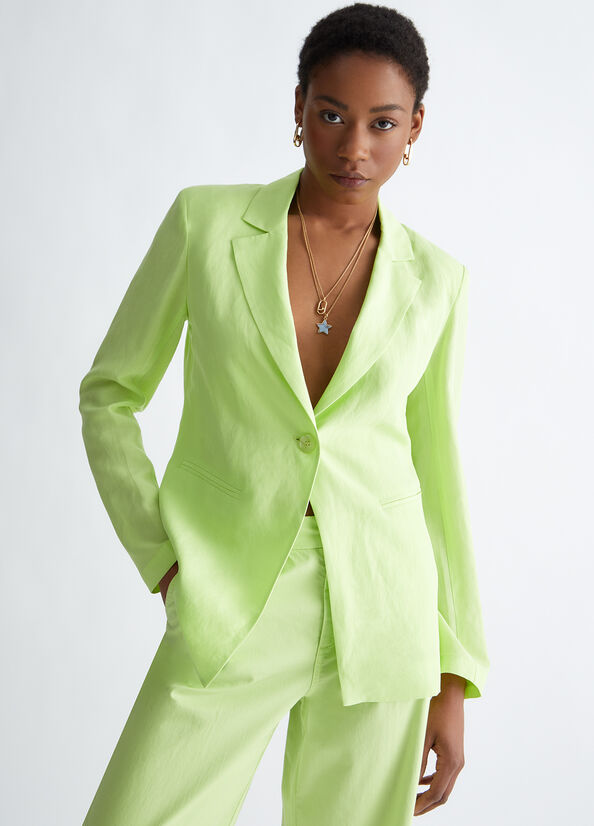 Blazer in misto lino