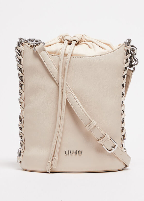 Borsa a secchiello con logo