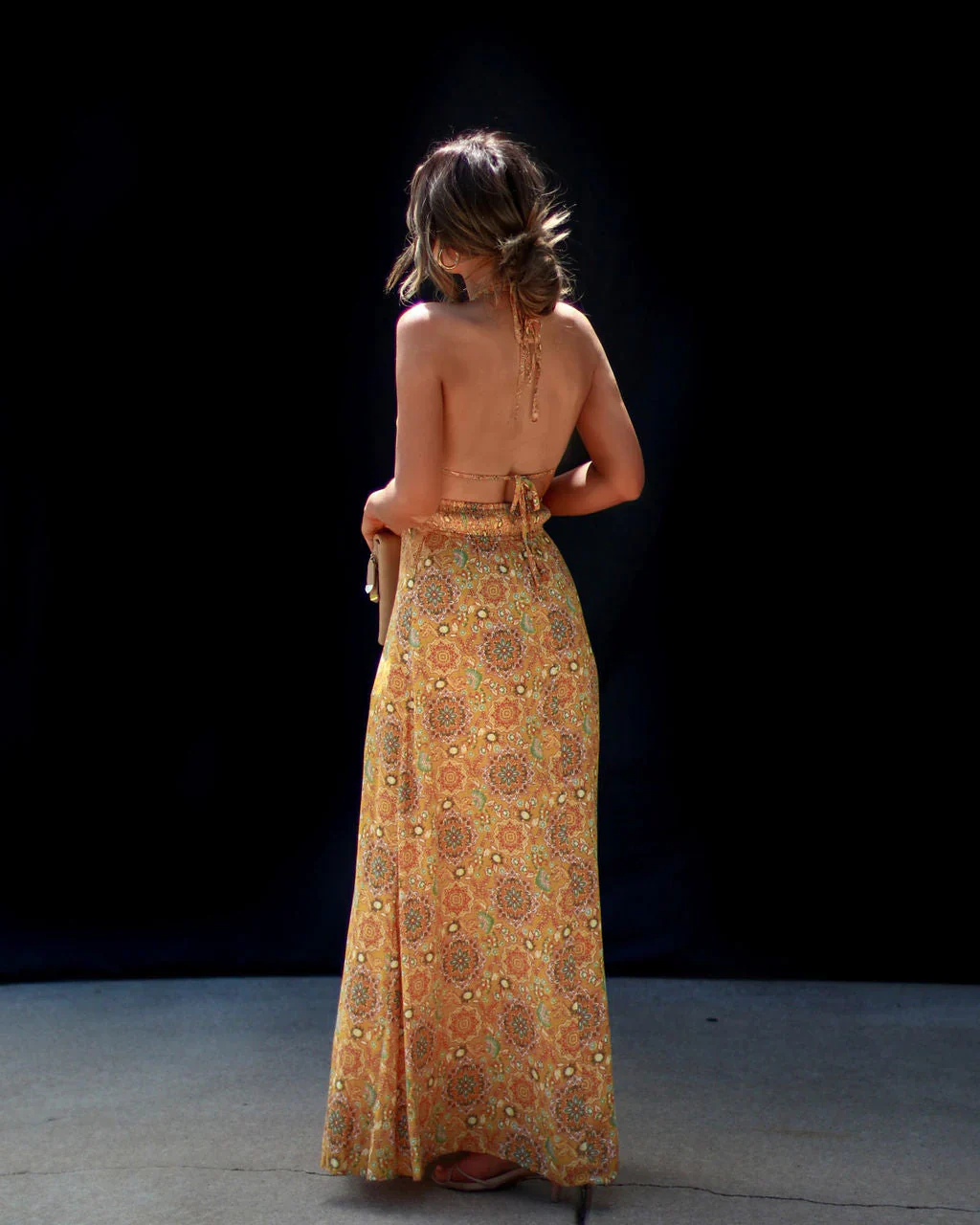 WFMD Ruisa Sleeveless Printed Maxi Dress