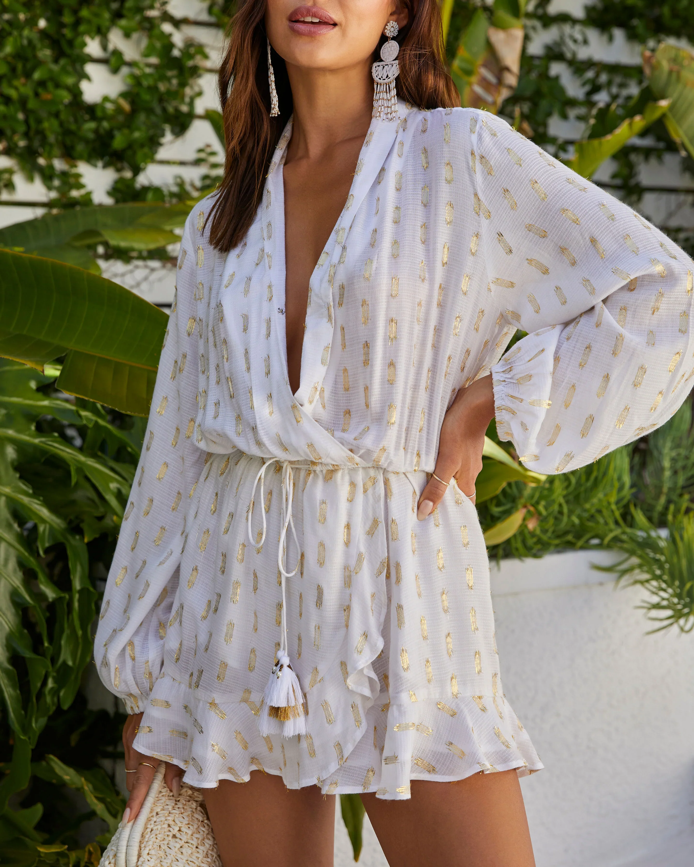 WFMD Marseille Cinched Waist Coverup Dress