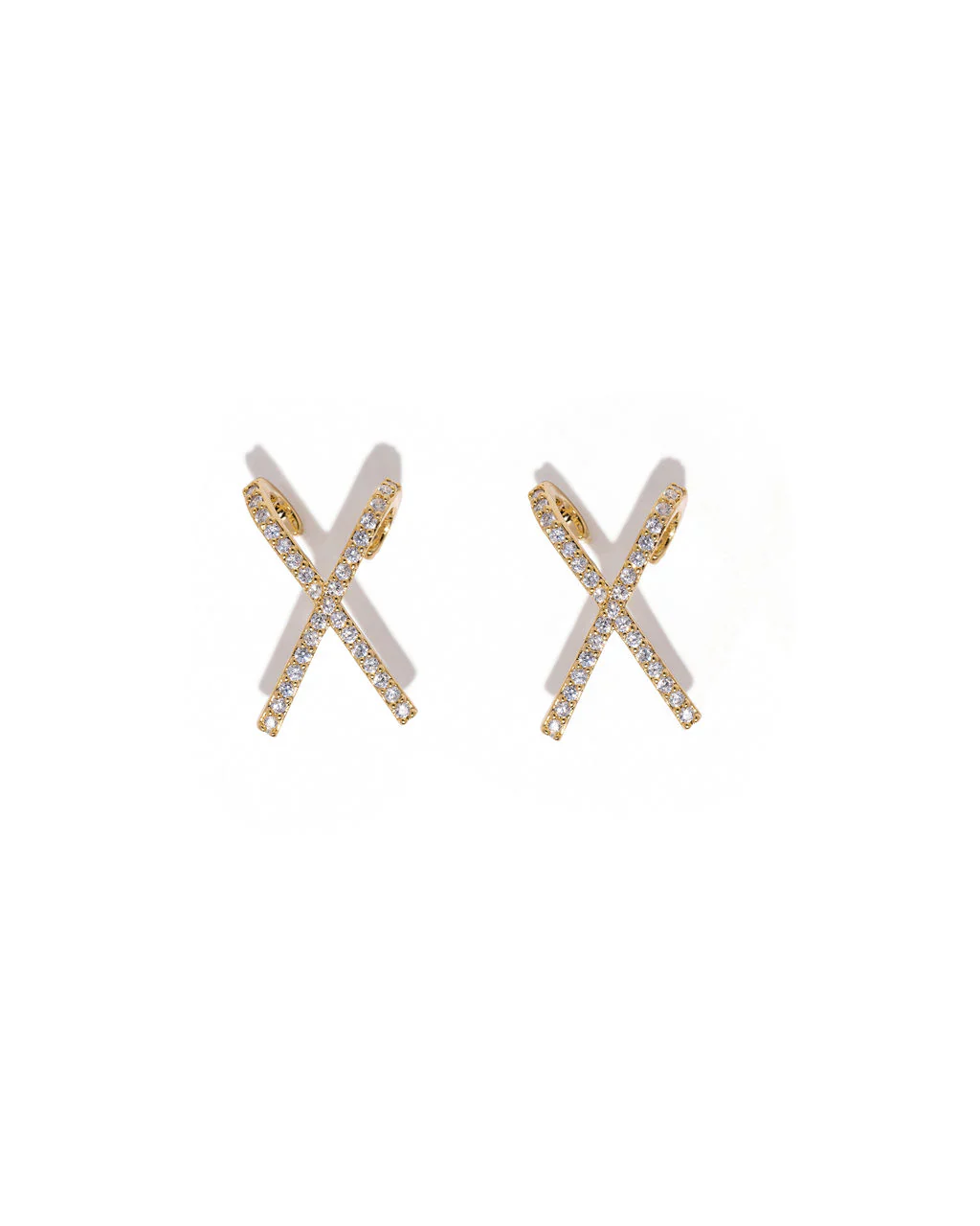 WFMD Pave Criss Cross Studs
