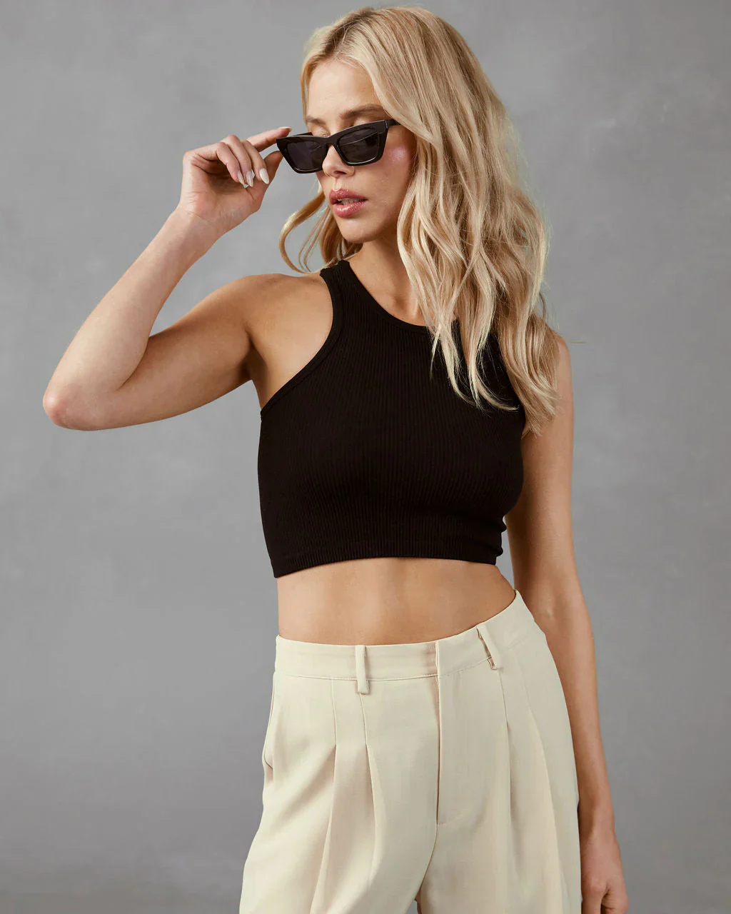 WFMD Josie Ribbed Crop Tank