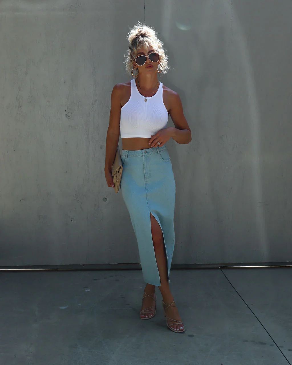 WFMD Josie Ribbed Crop Tank