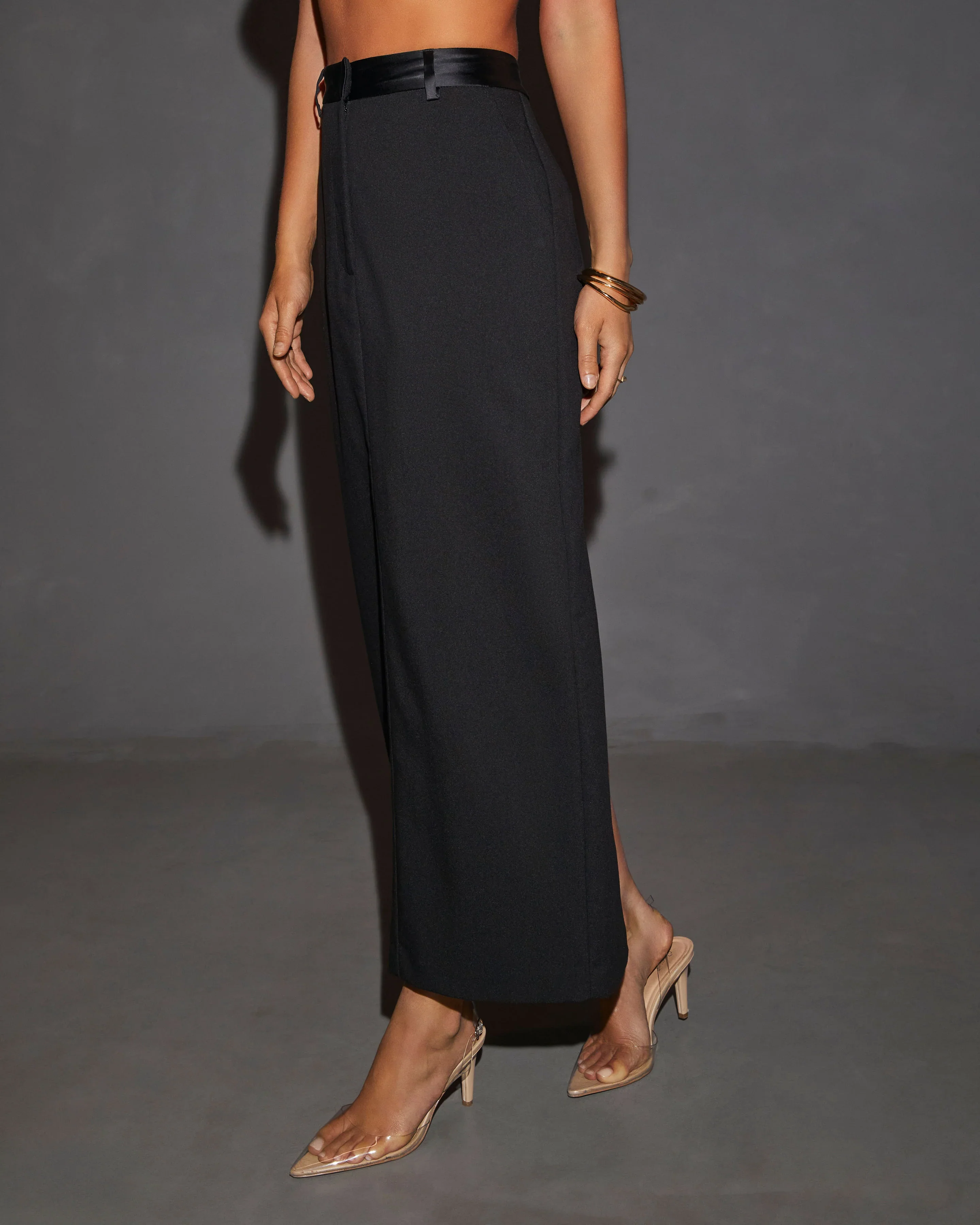 WFMD Claudine Tuxedo Midi Skirt