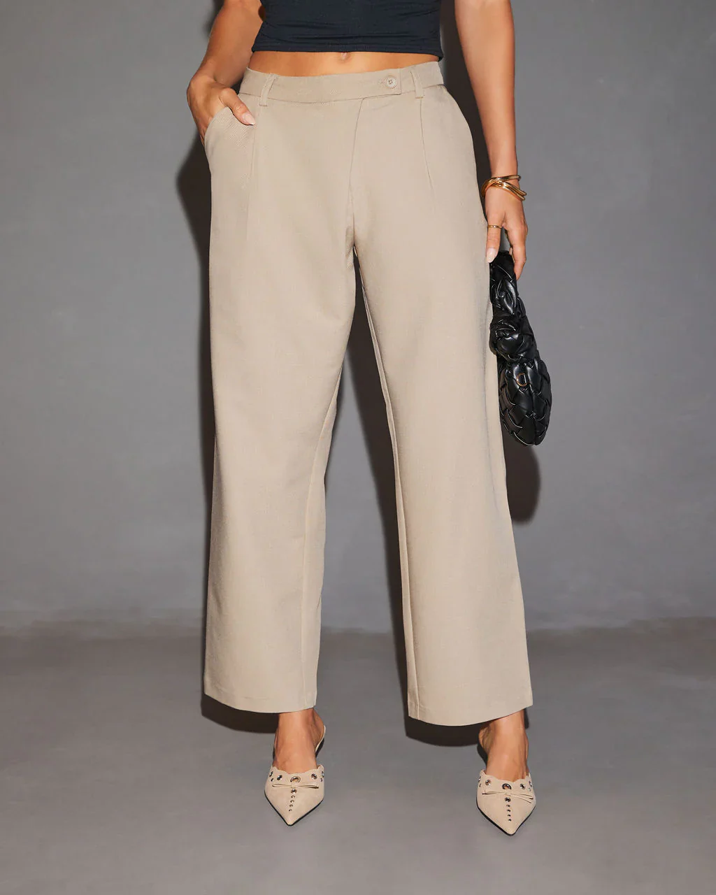 WFMD Marisol Criss Cross Straight Leg Trouser