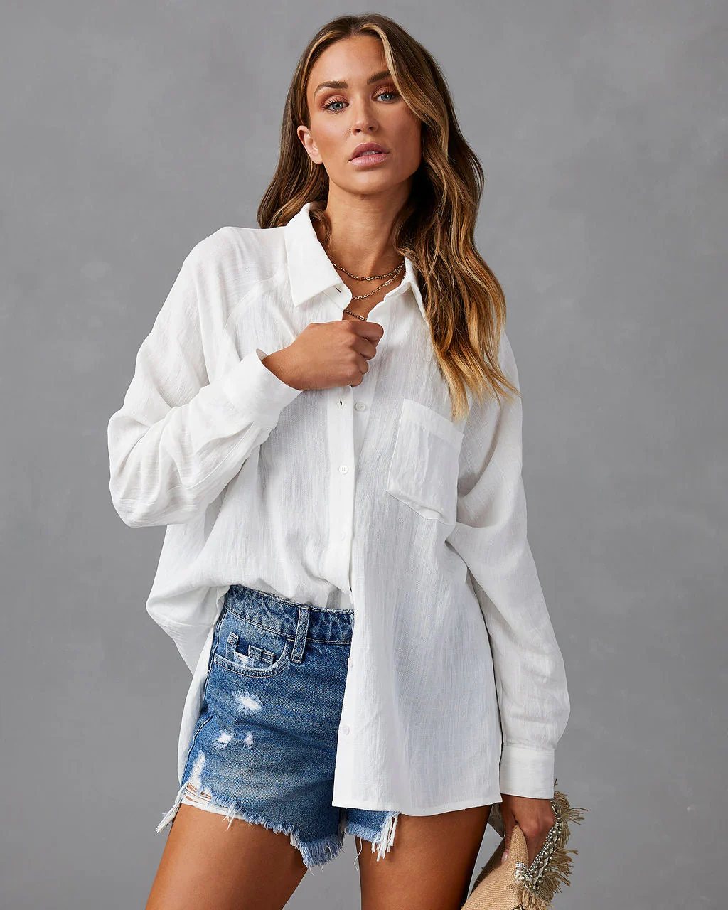 WFMD Quiana Button Down Top
