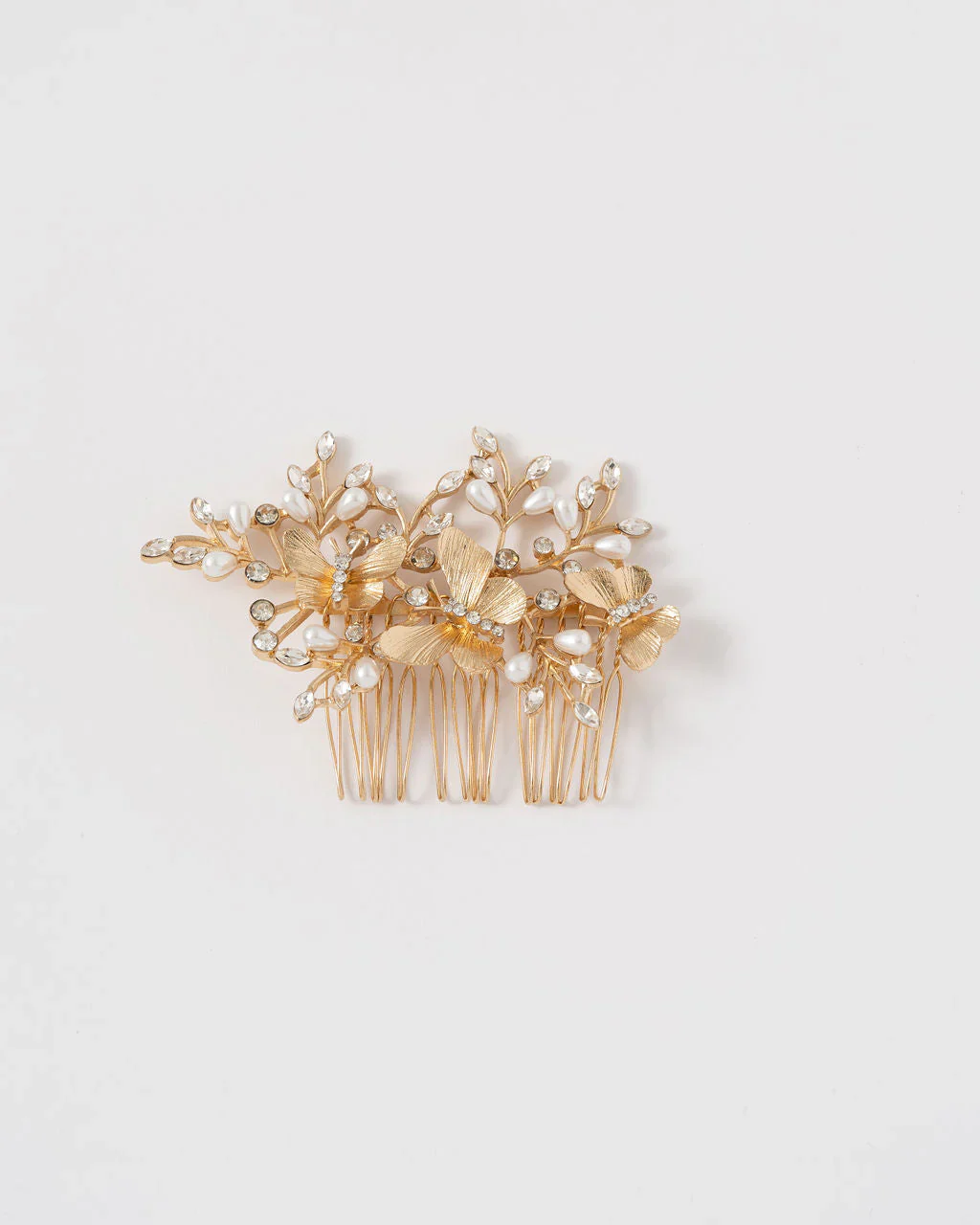 WFMD Elizabeth Butterfly Embellished Hair Comb Clip