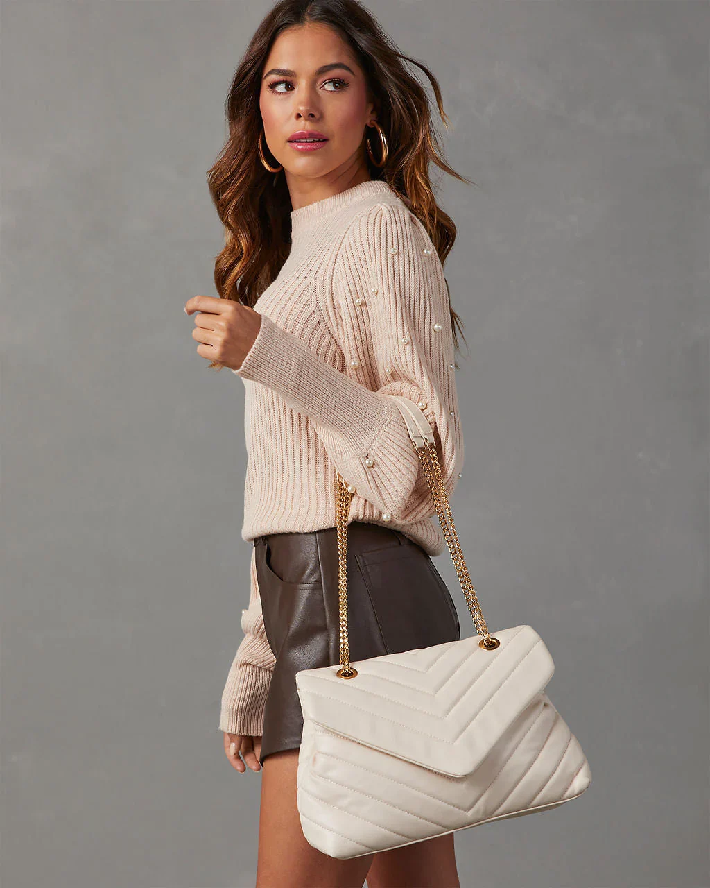 WFMD Kaisley Quilted Crossbody Shoulder Bag