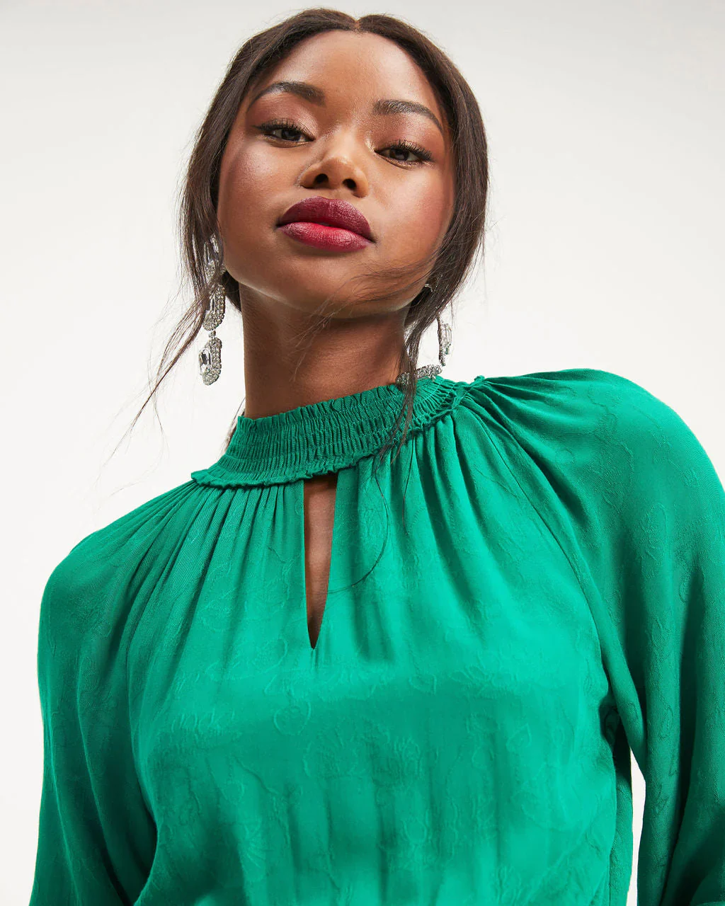 WFMD Under The Mistletoe Cutout Tiered Mini Dress