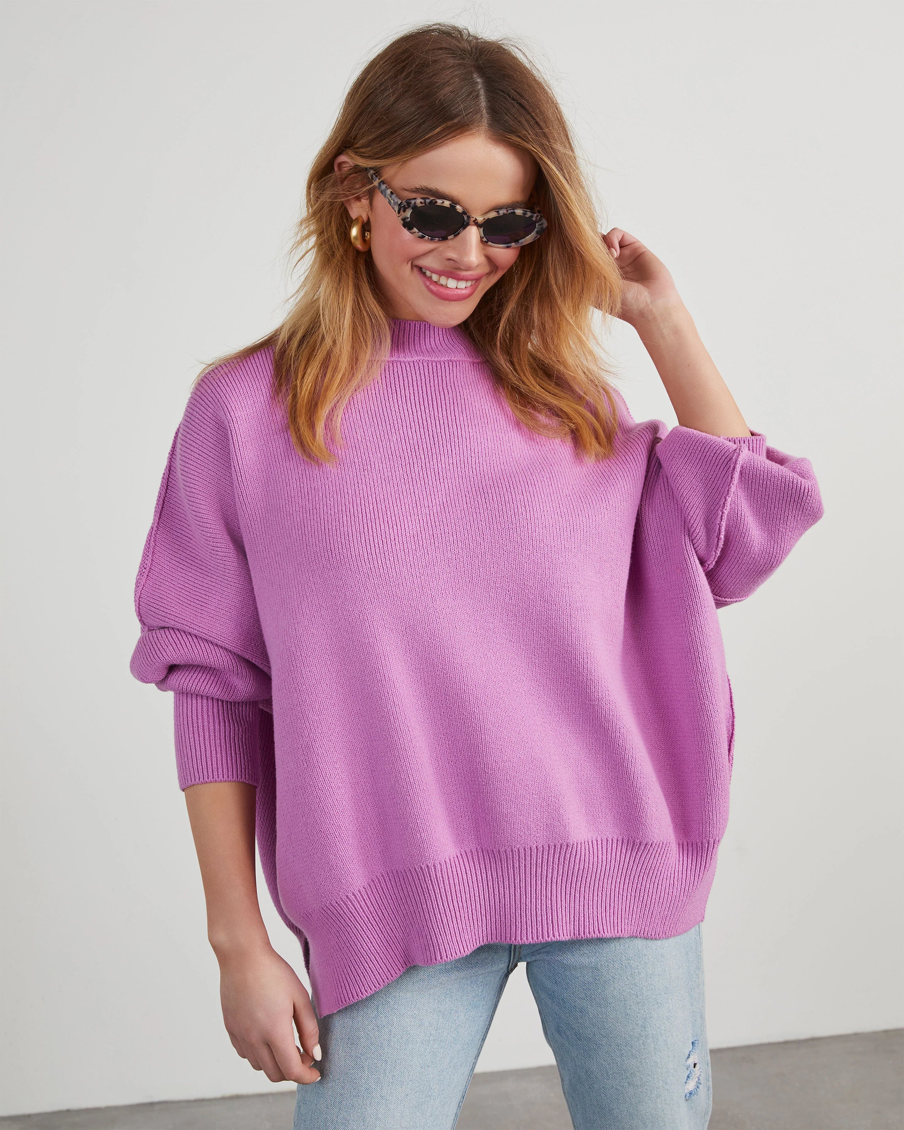 WFMD Elouise Knit Oversized Pullover Sweater