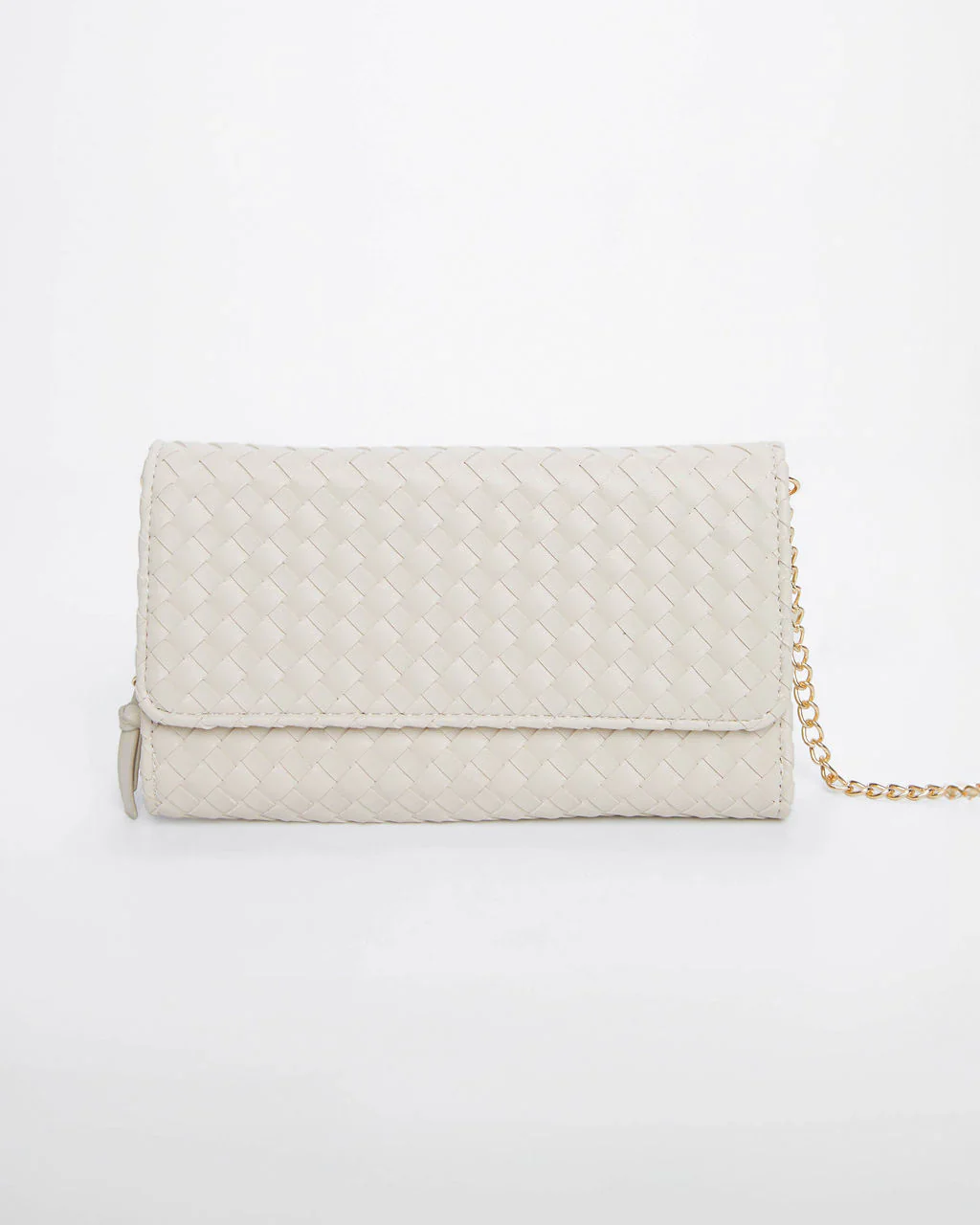 WFMD Wallis Woven Faux Leather Crossbody Bag