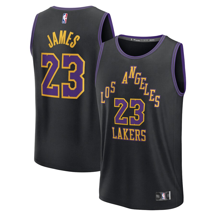 Youth Los Angeles Lakers LeBron James Fanatics Branded Black 2023/24