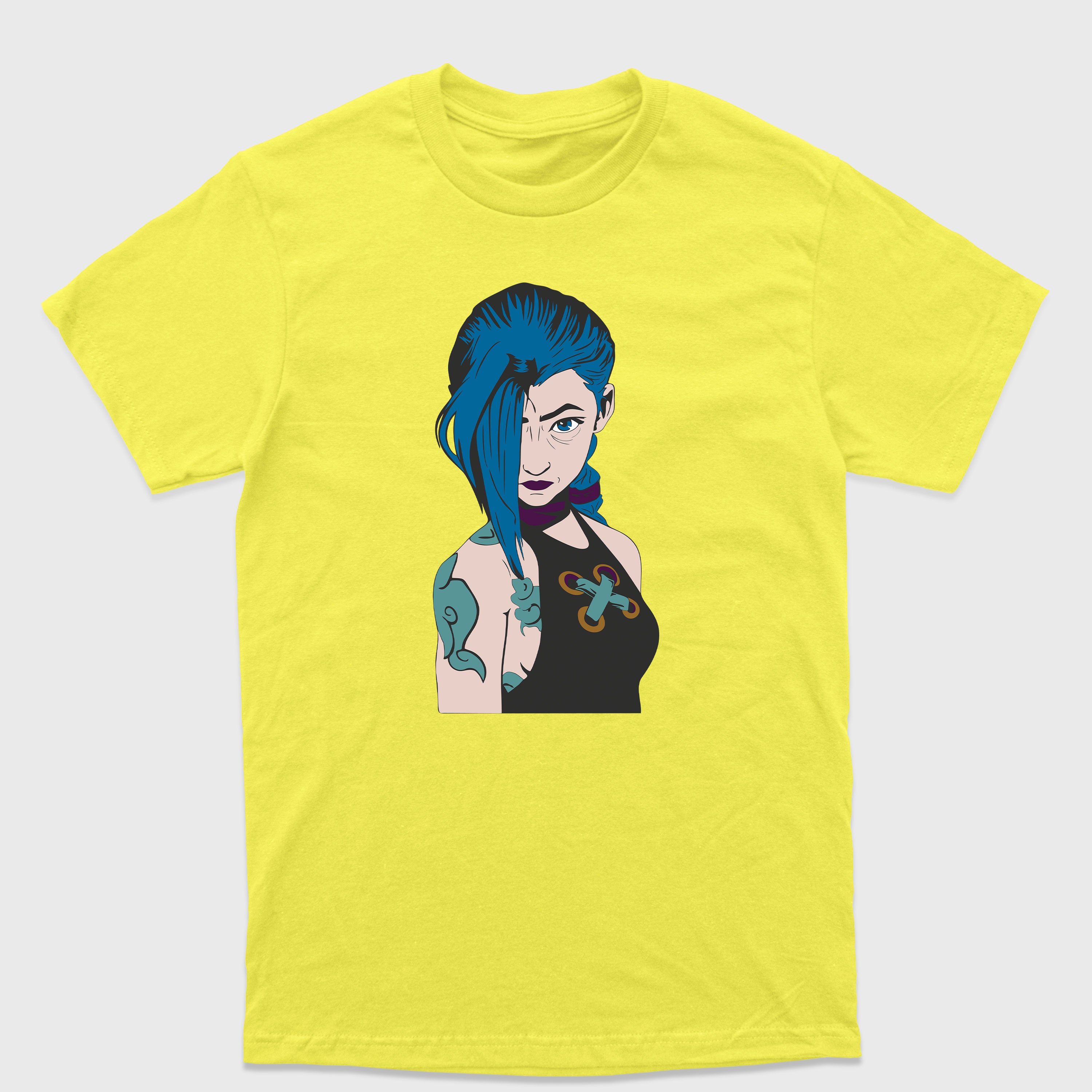 Camiseta Básica Jinx Arcane League of Legends