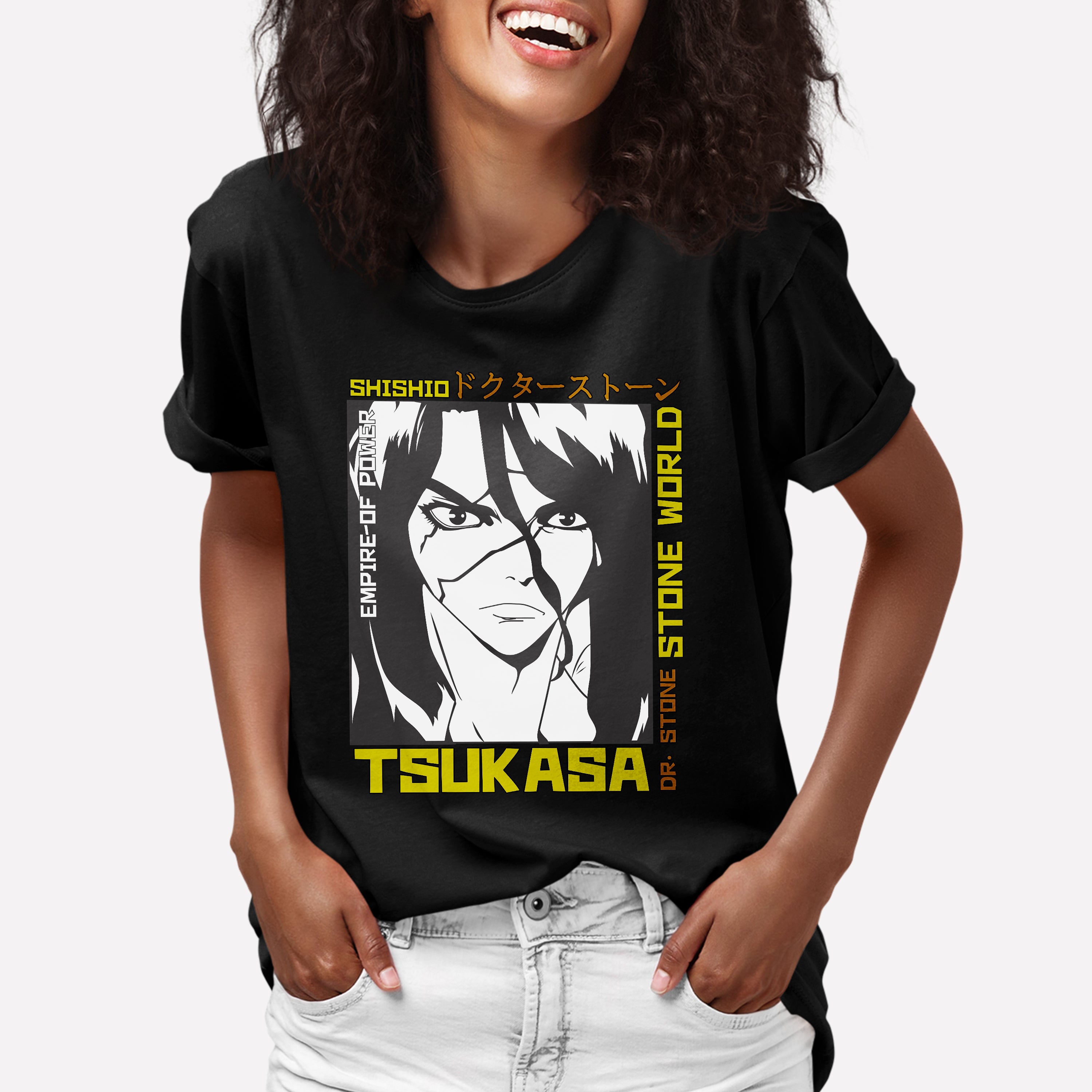 Camiseta Básica Shishio Tsukasa Dr. Stone