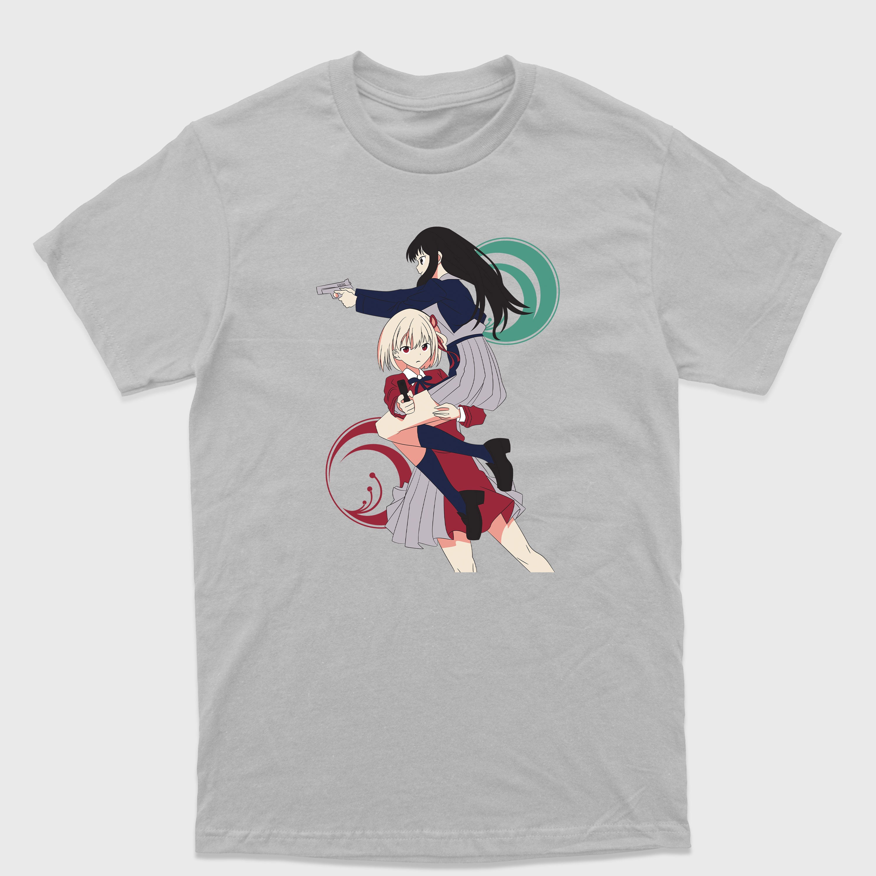 Camiseta Básica Inoue e Chisato Lycoris Recoil