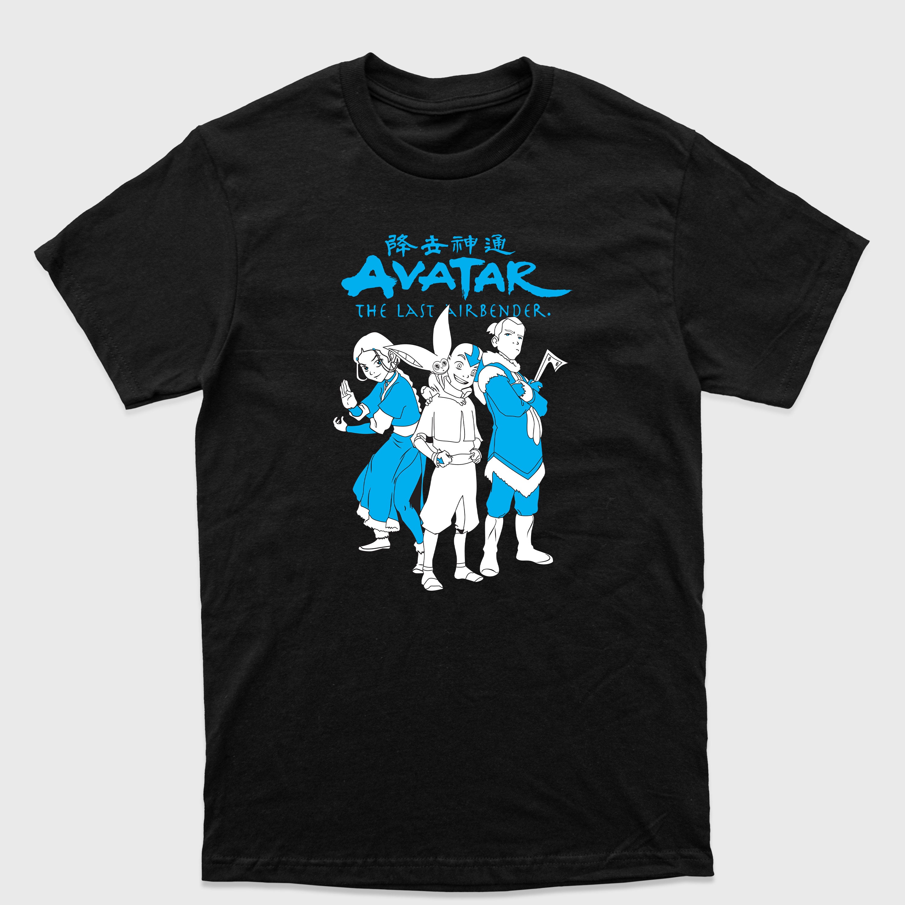 Camiseta Básica Aang Katara Sokka e Appa