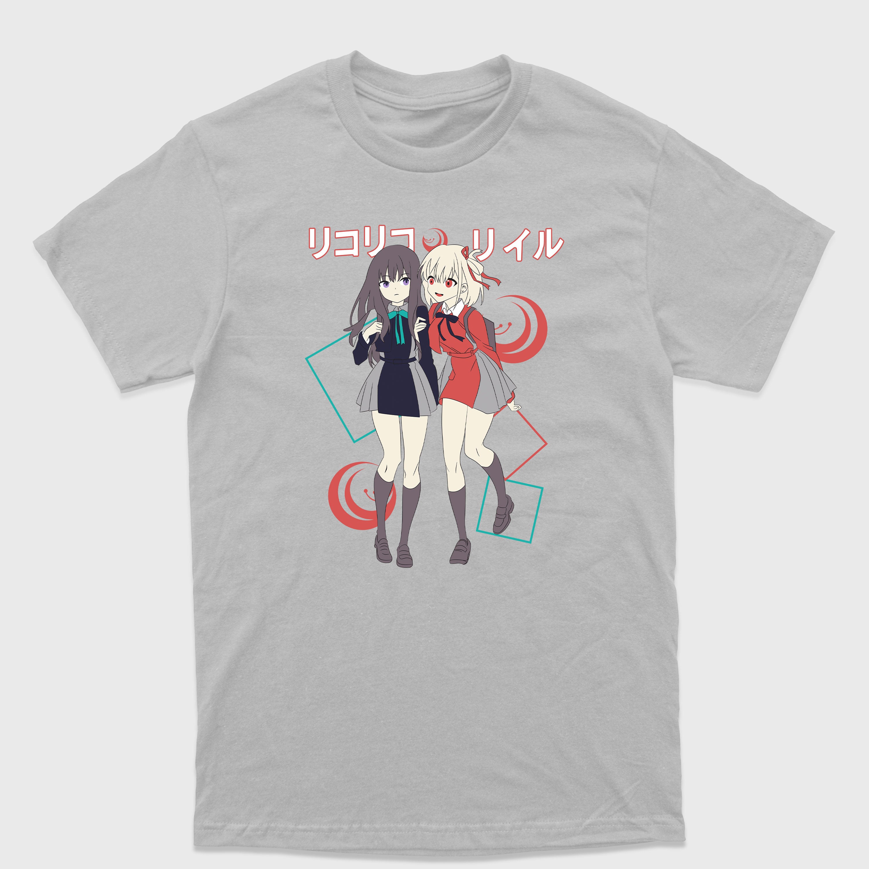 Camiseta Básica Lycoris Recoil Inoue e Chisato