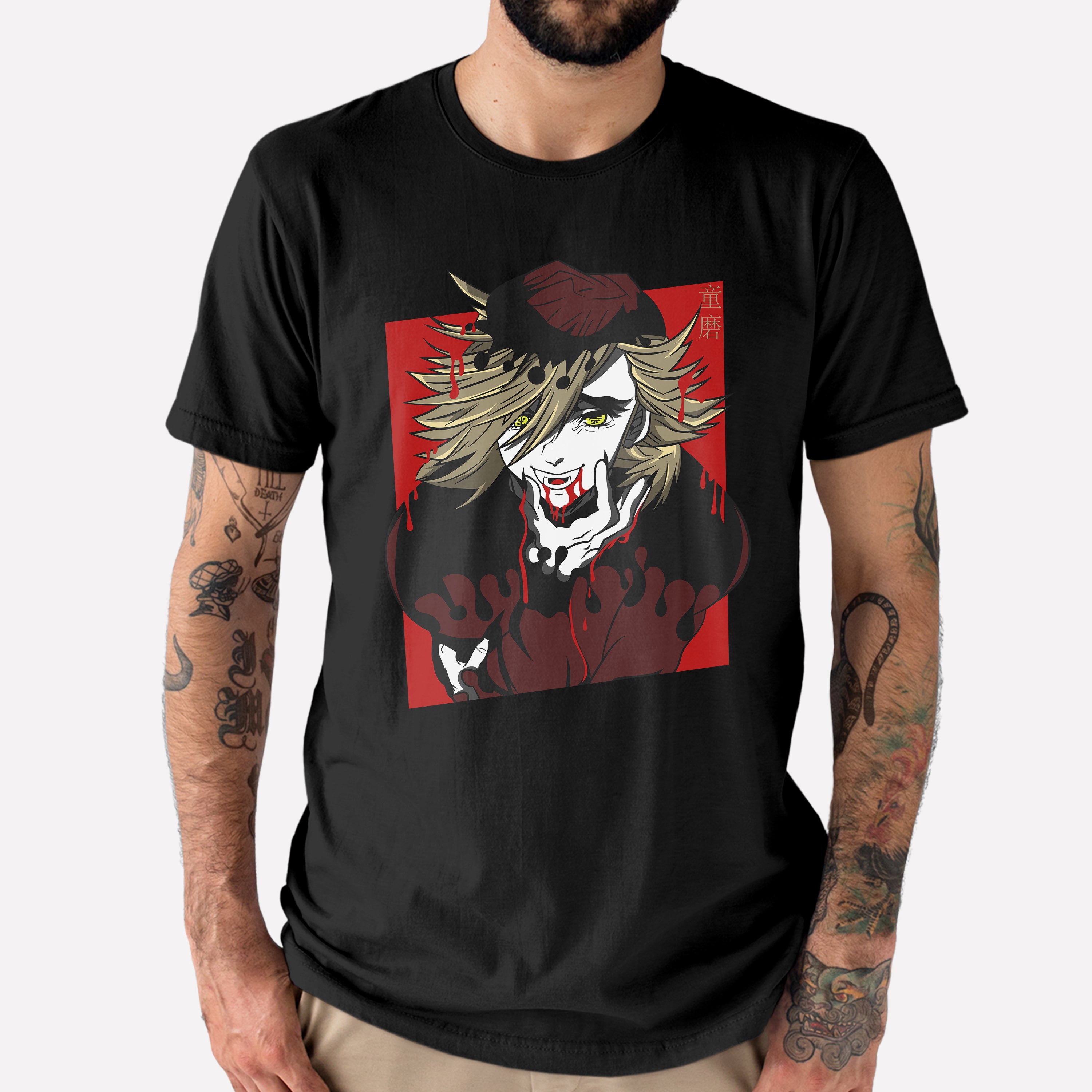 Camiseta Básica Douma Lua Superior Demon Slayer