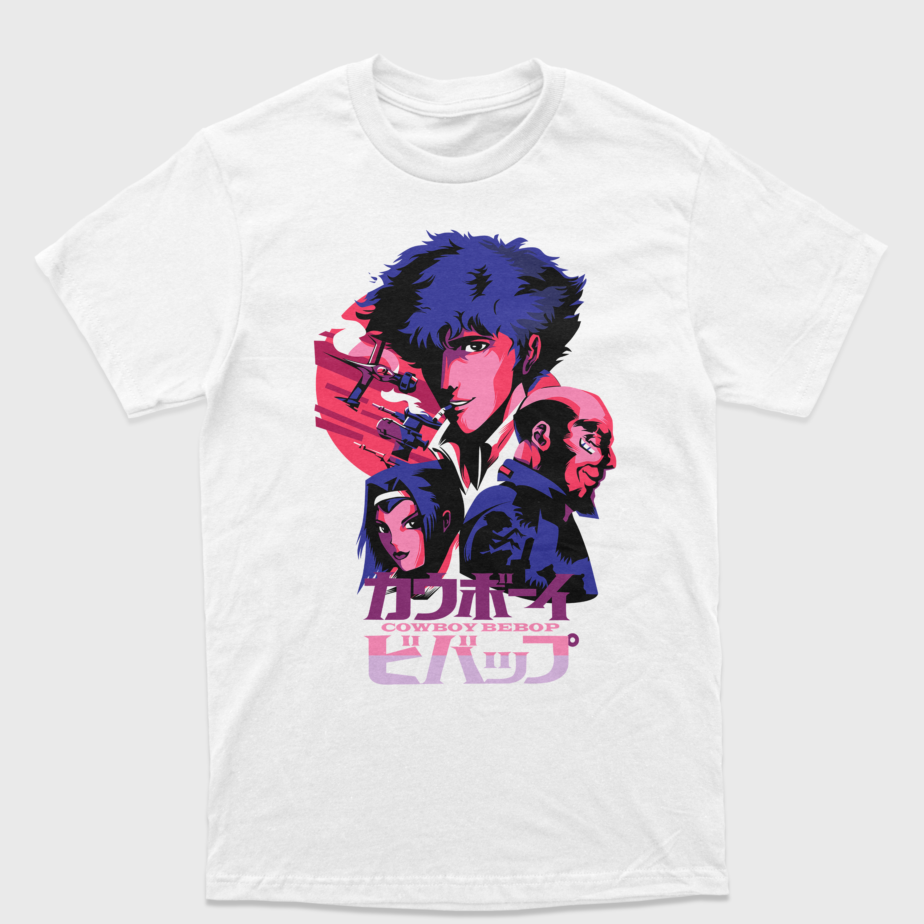 Camiseta Anime Cowboy Bepop Personagens
