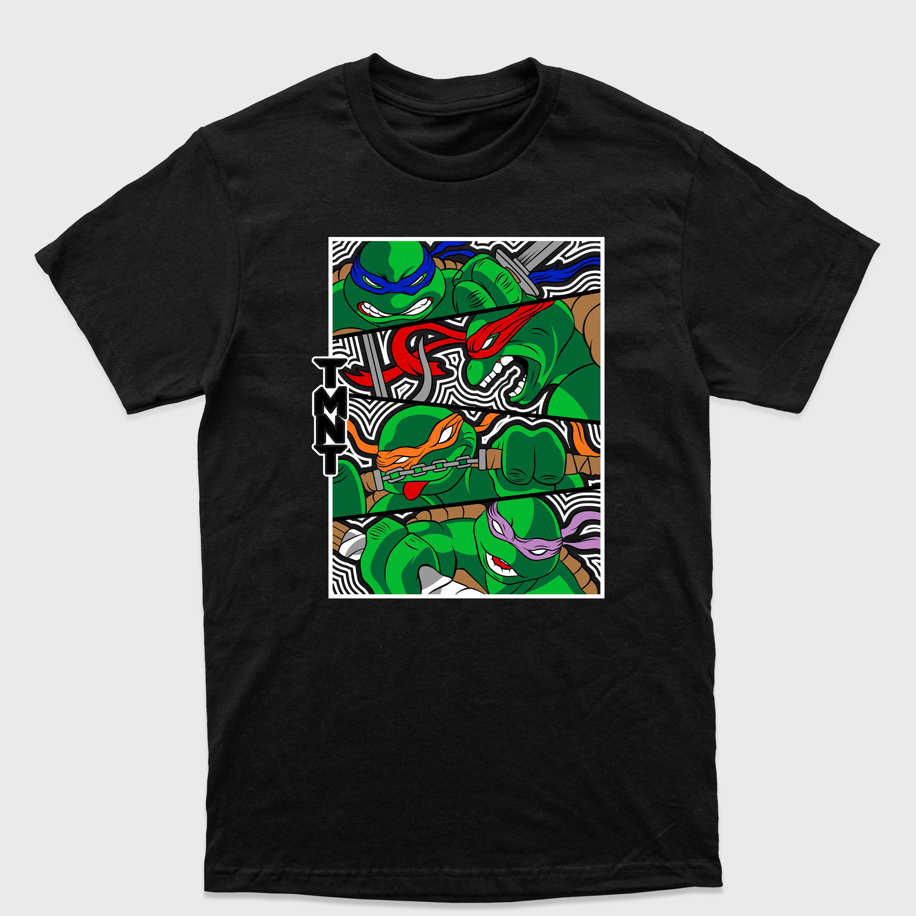 Camiseta Básica As Tartarugas Ninjas Quarteto