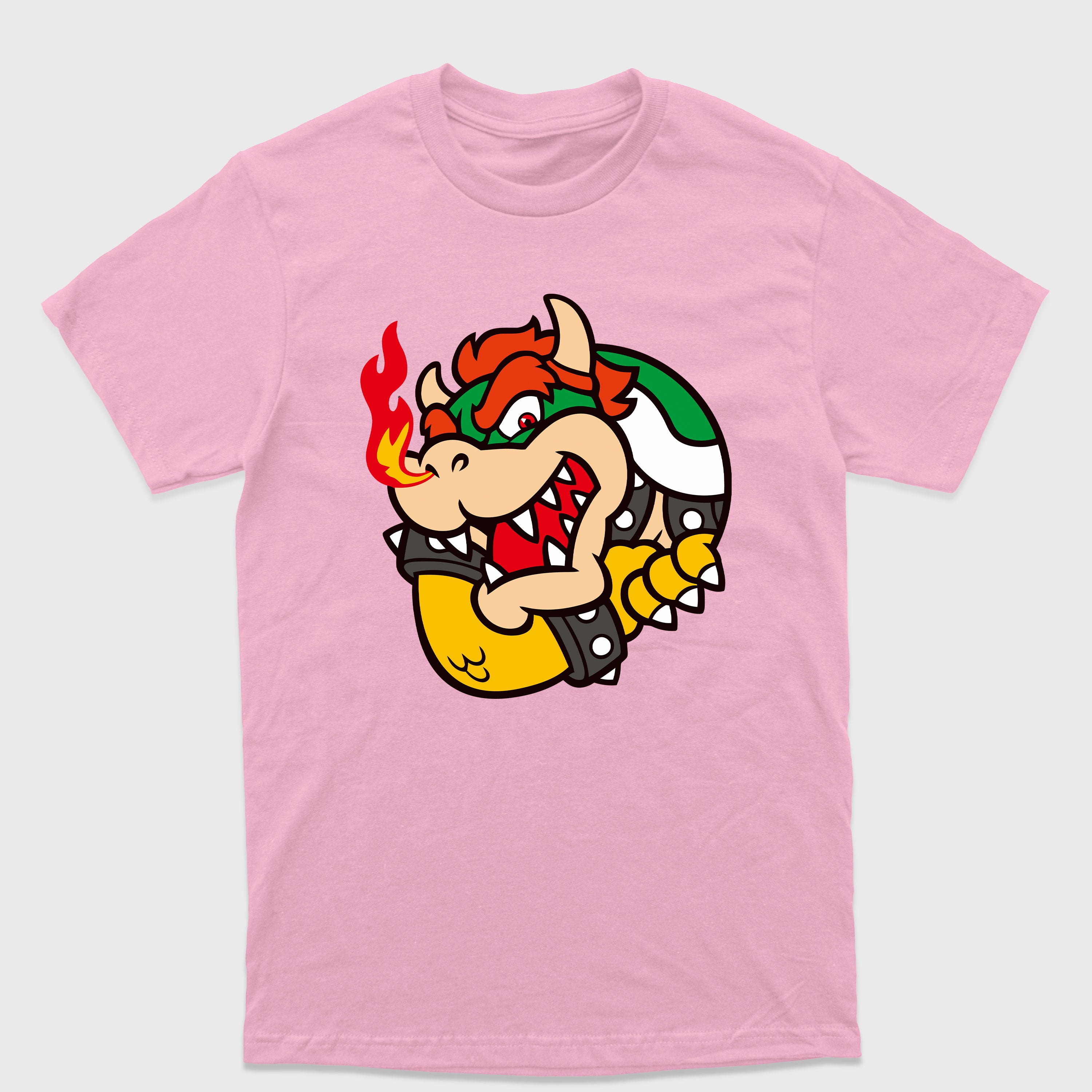Camiseta Básica Bowser Flamejante Mário