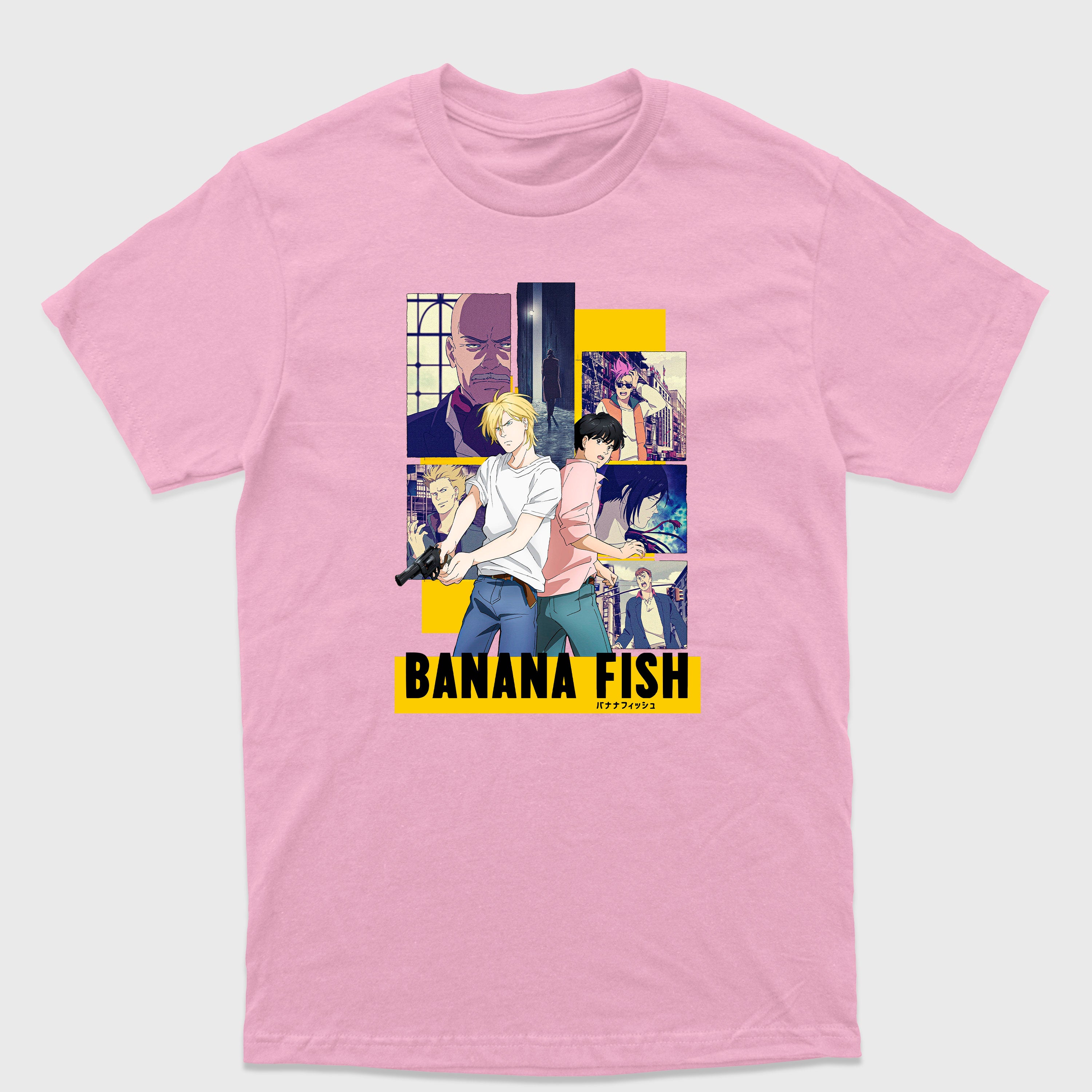 Camiseta Básica Banana Fish Eiji e Ash