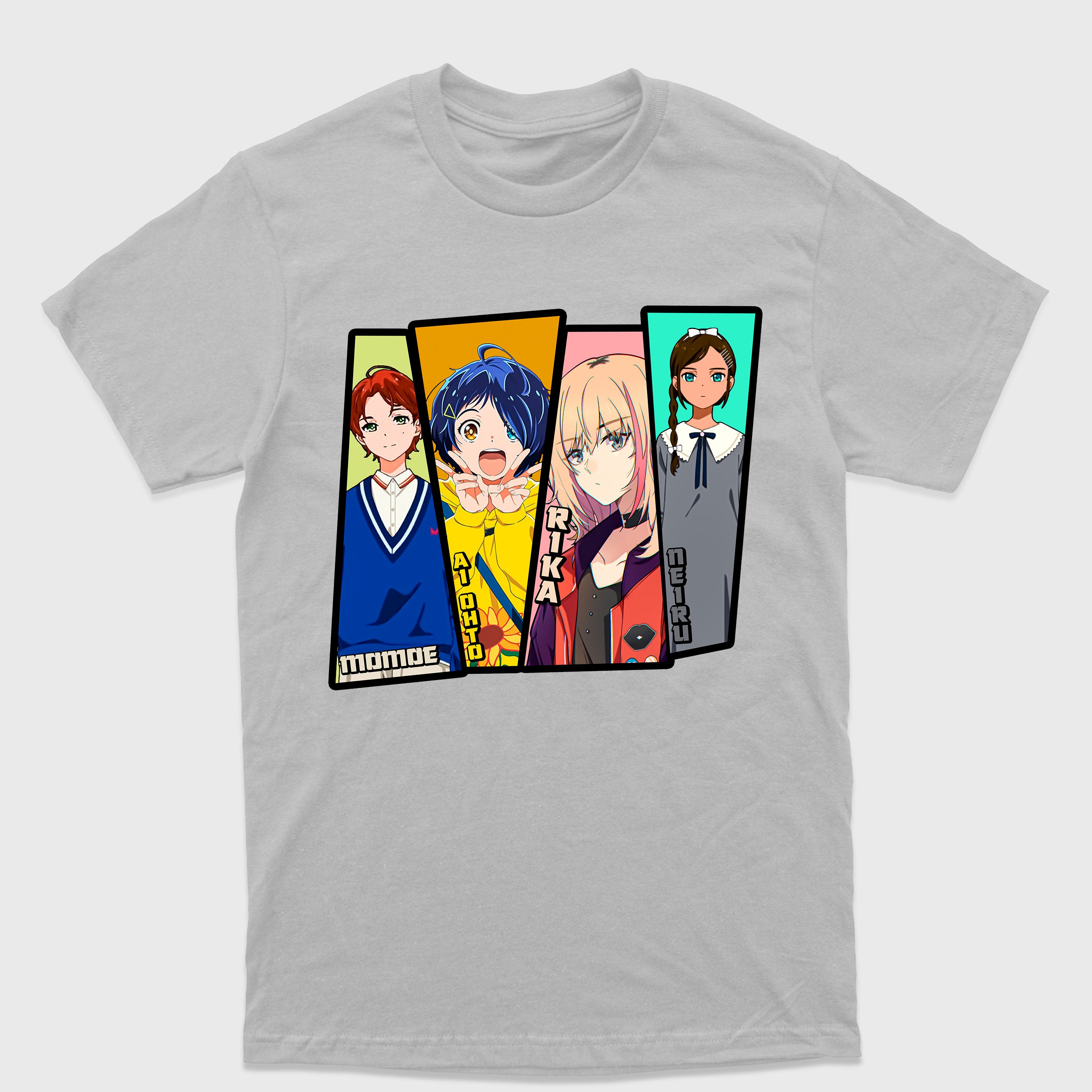 Camiseta Básica Anime Personagens Wonder Egg Priority