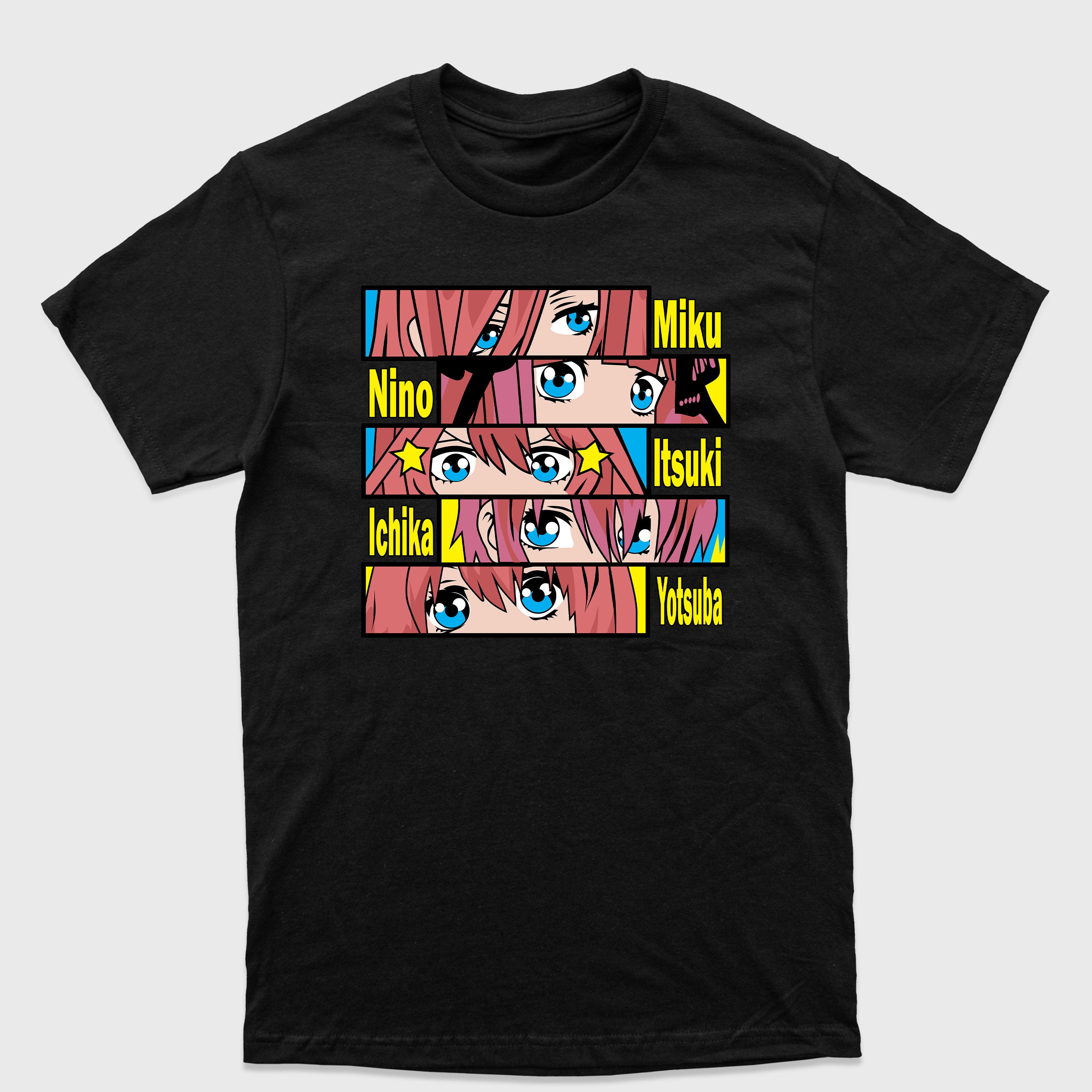 Camiseta Básica Eyes Five Sisters The Quintessential Quintuplets