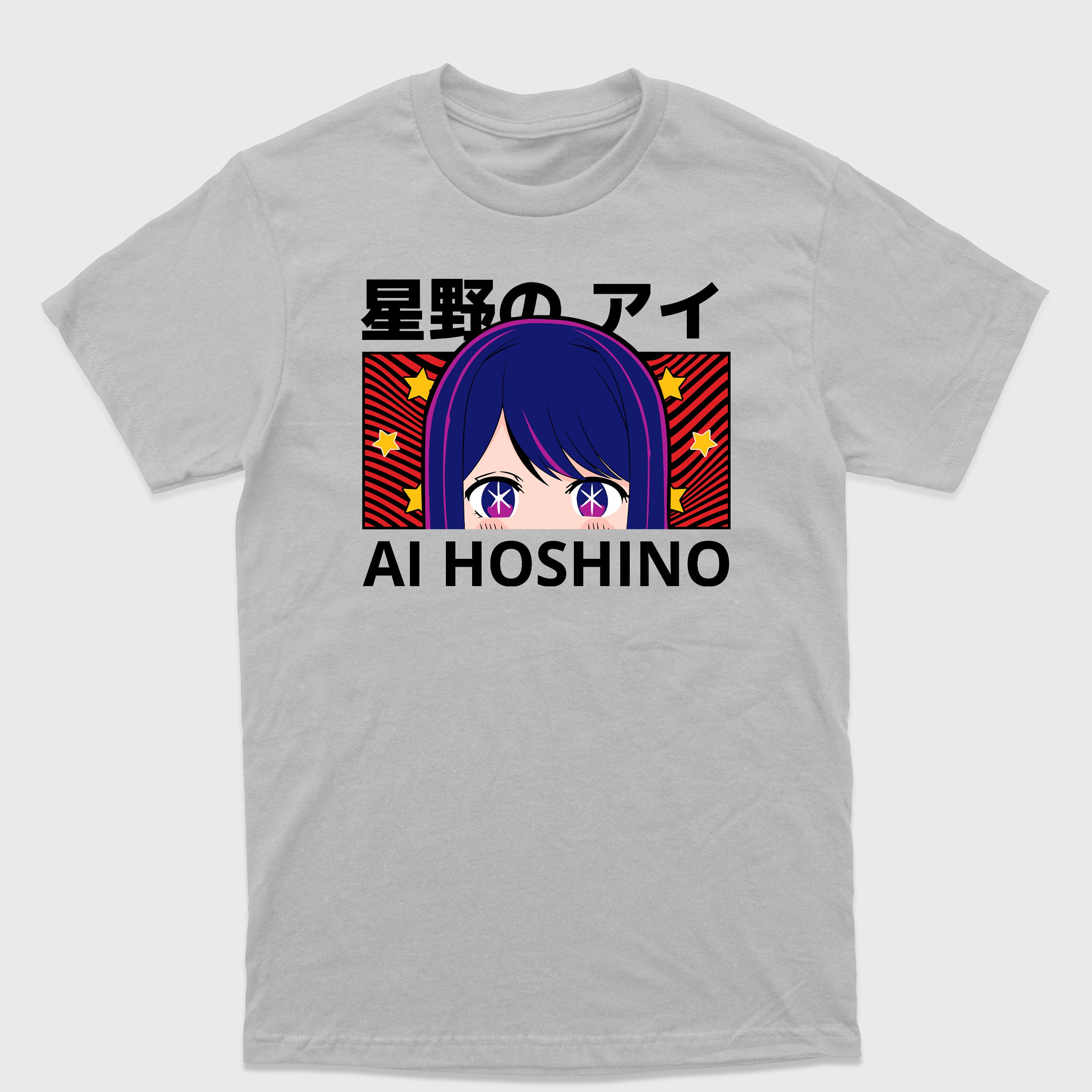 Camiseta Básica Hoshino Ai Cute Chibi Face