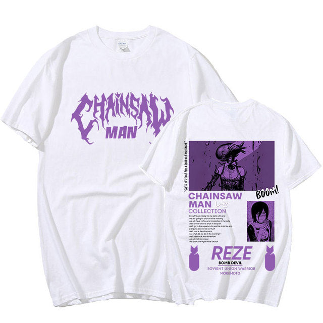 Camiseta Básica Reze Bomb Devil Chainsaw Man