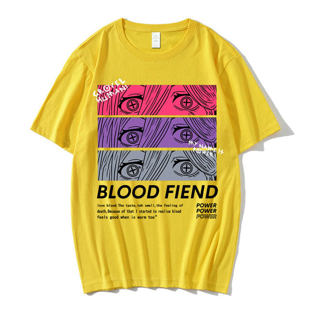 Camiseta Básica Power Blood Fiend Chainsaw Man