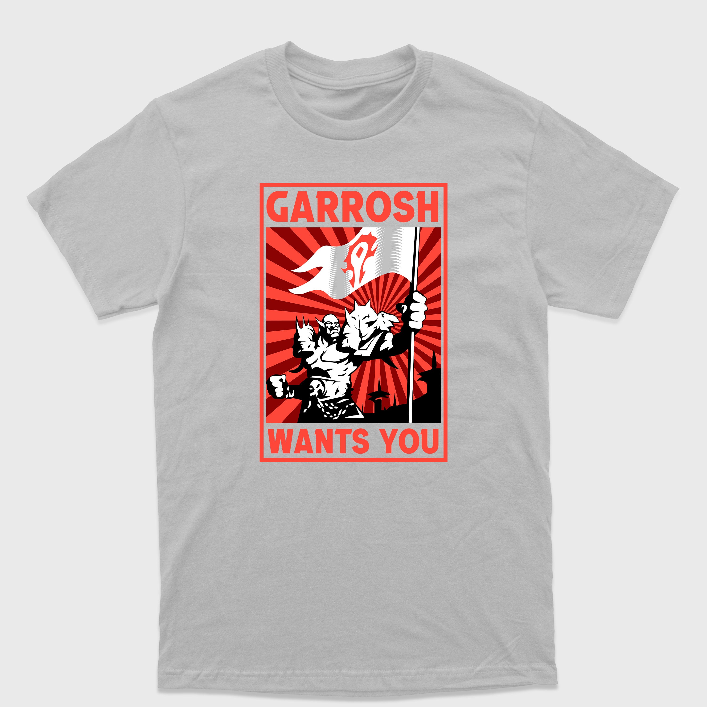 Camiseta Básica Garrosh Wants You WoW