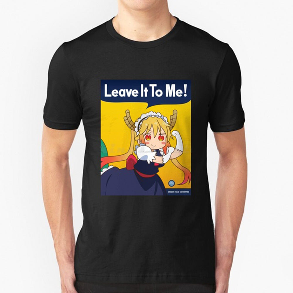 Camiseta Básica Leave it to Me Tohru Kobayashi San