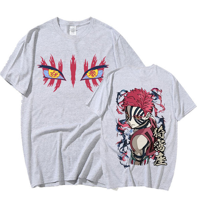 Camiseta Básica Akaza Lua Superior Demon Slayer
